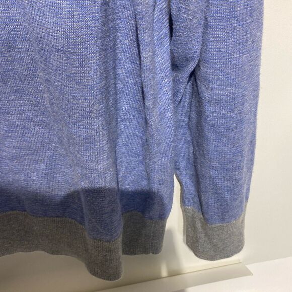 Vineyard Vines Men's Blue Gray Crew Neck Wool Blend Knit Pullover Sweater Large - Picture 5 of 12